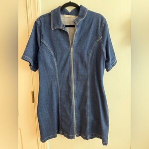 Abercrombie & Fitch Denim Zip Dress